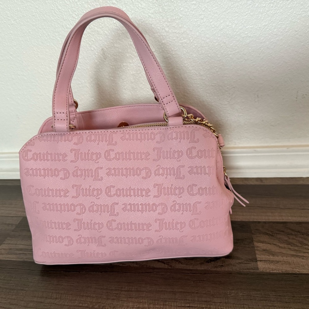 Juicy Couture Pink Embossed Satchel - Picture 10 of 12